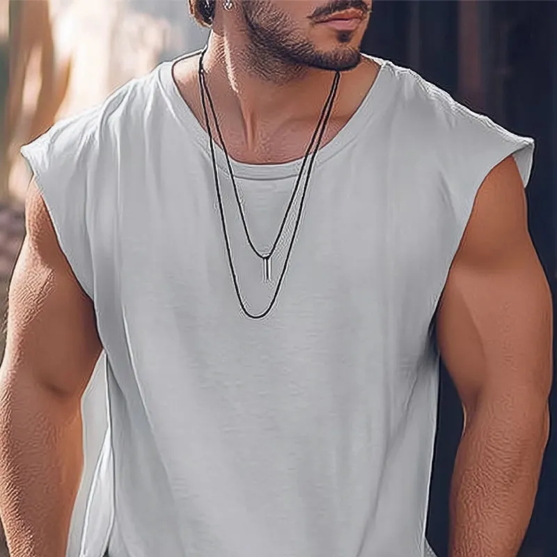 Men's Summer Comfortable, Skin-Friendly Padded Tank Top MTA3116C7U sold by Manly product image thumbnail 3