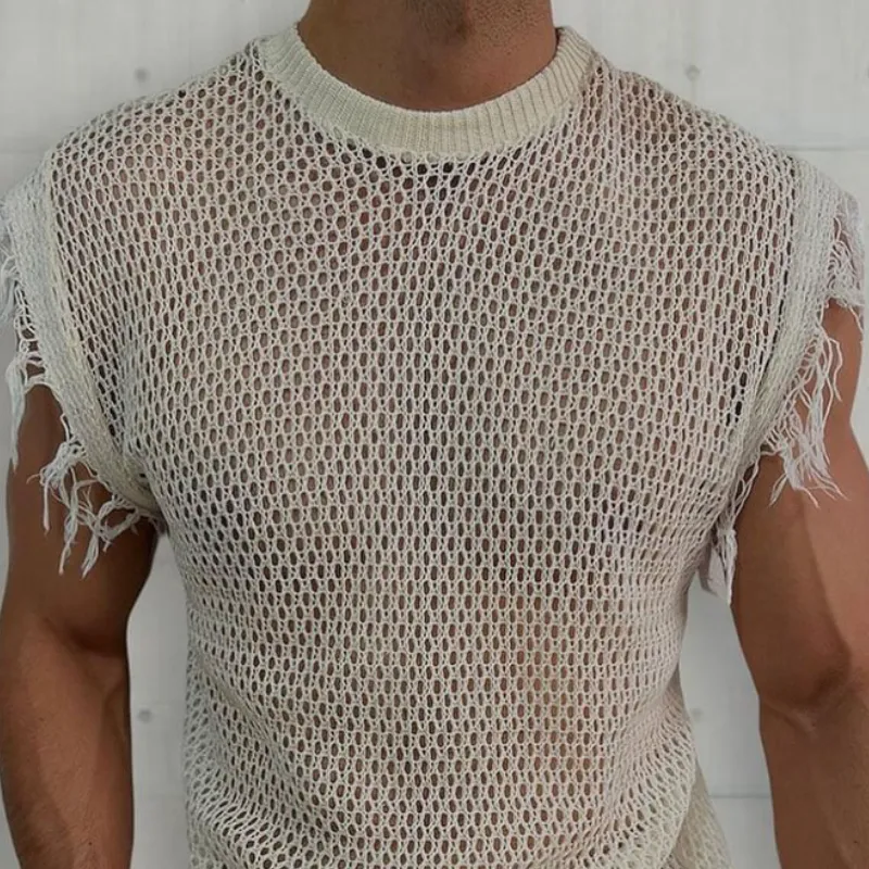 Men's Summer Casual Sexy Fashion Knitted Slim Tank Top MTA1917C6K sold by Manly product image thumbnail 3