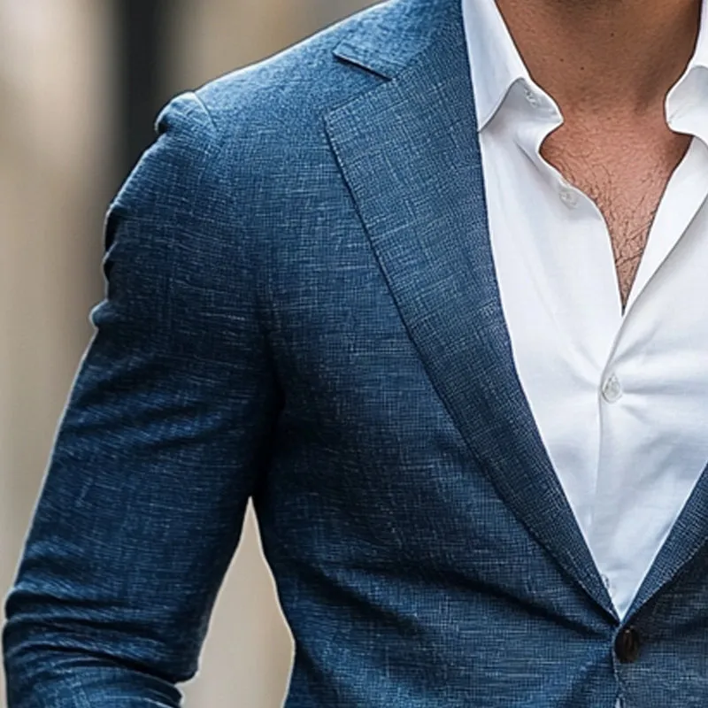 Men's Spring and Autumn Comfortable Two-Button Blazer MTA0715D8U sold by Manly product image thumbnail 3