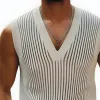 Men's Summer Classic Vertical Striped Knitted Tank Top MTA0796D5U sold by Manly