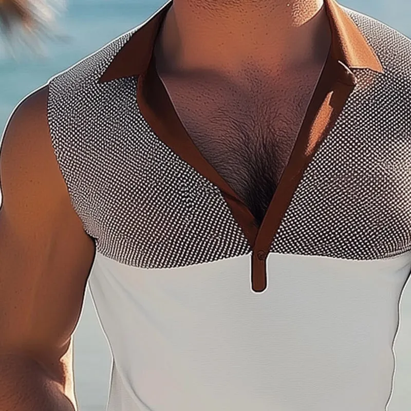 Men's Summer Classic Deep V Neck Tank Top MTA0857D0U sold by Manly product image thumbnail 3