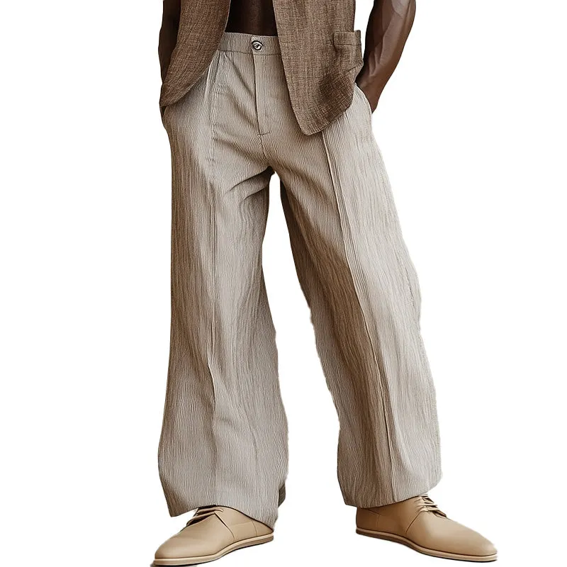 Men's Spring Fashion Simple Solid Color Casual Pants MTA0852D3P sold by Manly