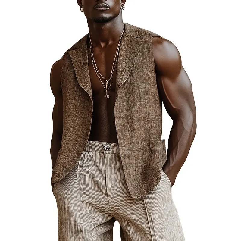 Men's Spring Fashion Simple Solid Color Casual Tank Top MTA0870D1P sold by Manly