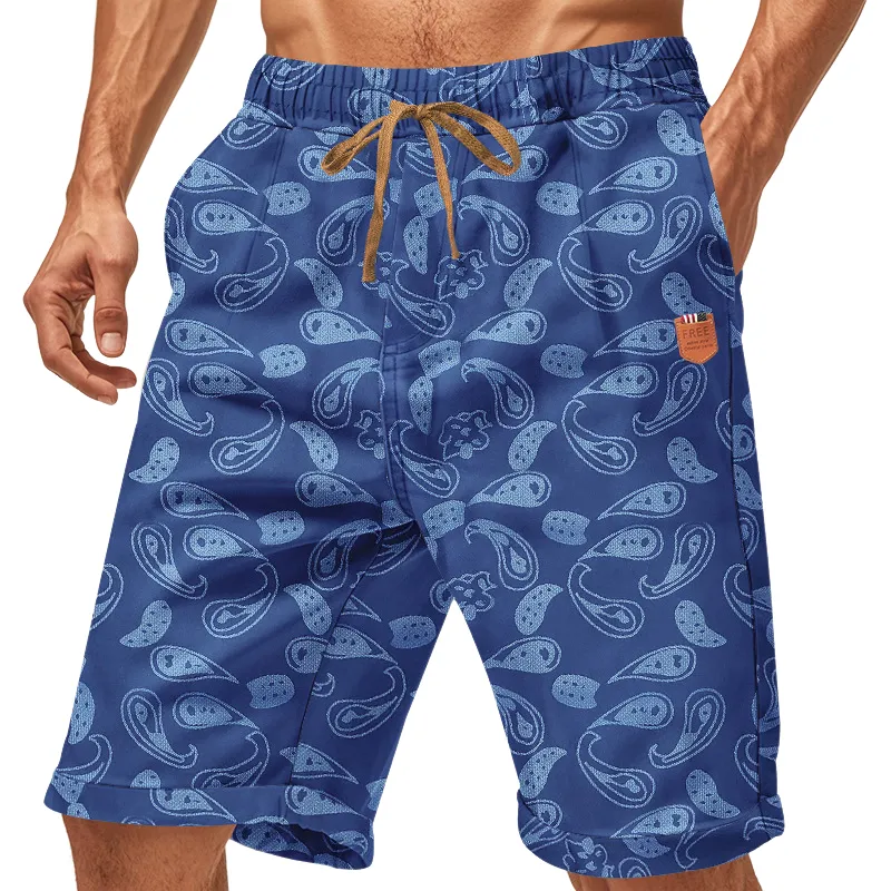 Men's Paisley Print Elastic Shorts MTA0170D2X sold by Manly