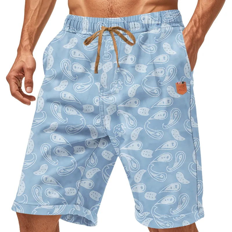 Men's Paisley Print Elastic Shorts MTA0170D2X sold by Manly product image thumbnail 2