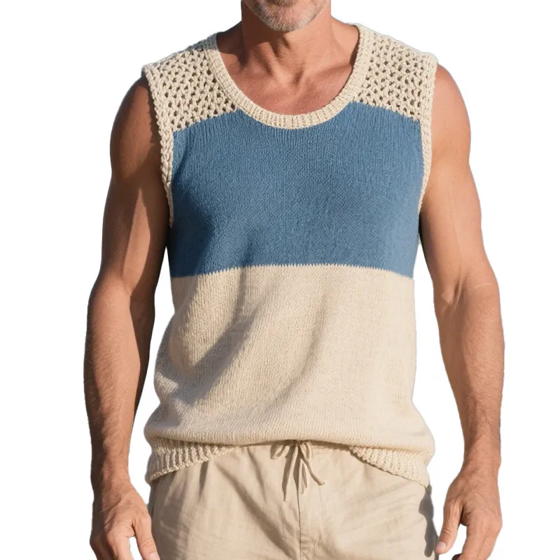 Men's Spring Fashion Simple Woven Casual Sports Tank Top MTA0742D6P sold by Manly