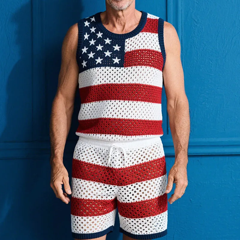 Men's Spring Fashion Woven Casual Sports Sleeveless Shorts Set MTA0722D8P sold by Manly product image thumbnail 2