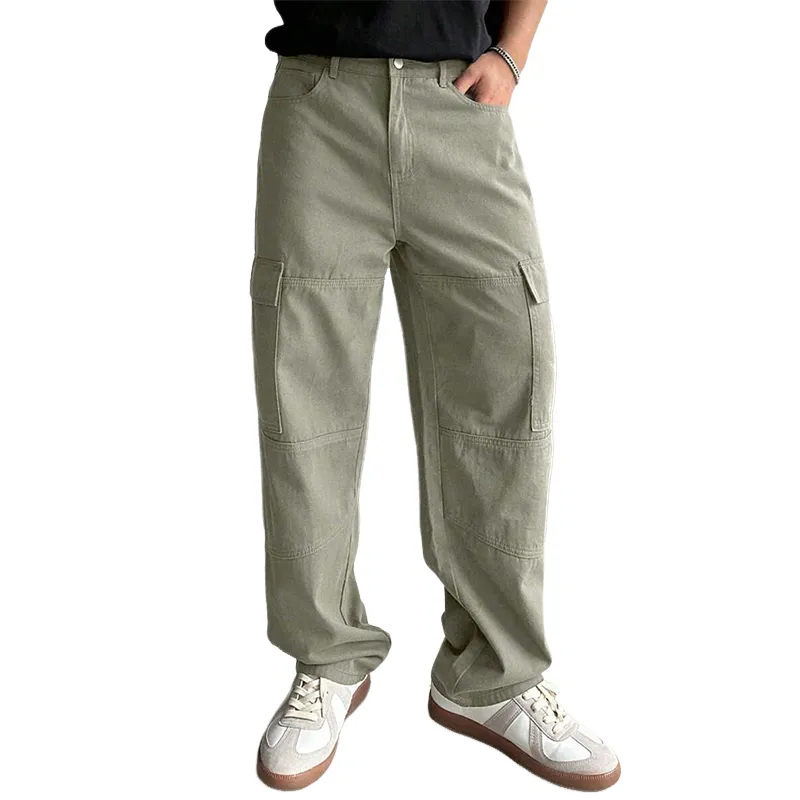 Men's Cotton Vintage Washed Casual Cargo Pants MTA0393D6X sold by Manly