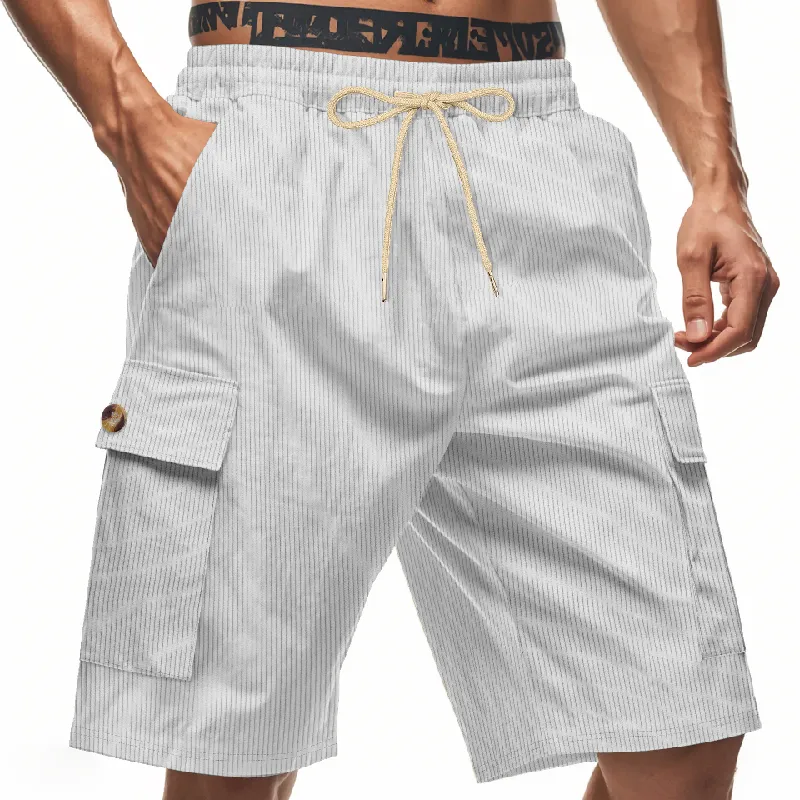 Men's Casual Striped Texture Casual Shorts MTA0712D1X sold by Manly product image thumbnail 3