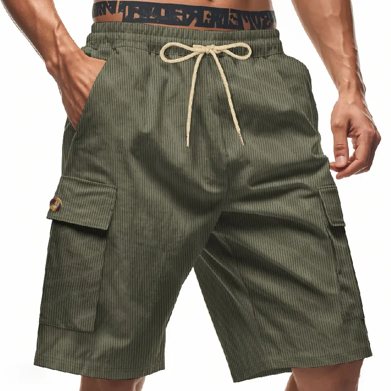 Men's Casual Striped Texture Casual Shorts MTA0712D1X sold by Manly