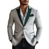 Men's Cotton And Linen Contrast Velvet Blazer MTA0314D0X sold by Manly