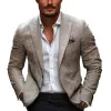 Men's Cotton And Linen Casual Blazer MTA0385D0X sold by Manly