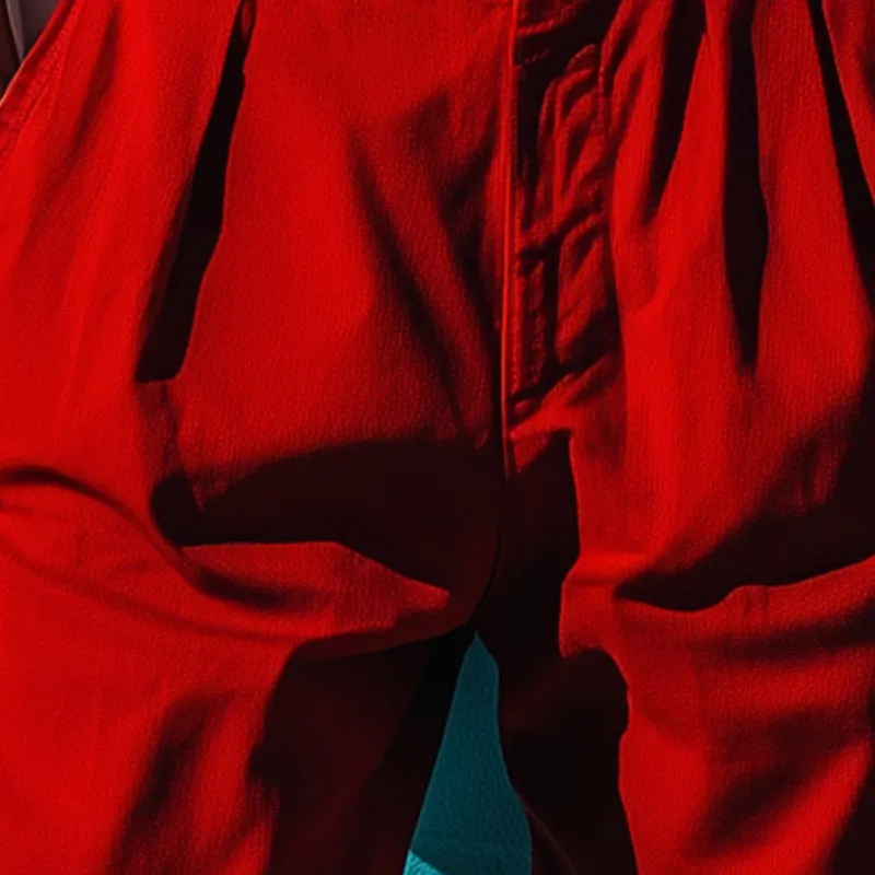 Men's Spring Fashion Retro Solid Color Casual Sports Shorts MTA1039D6P sold by Manly product image thumbnail 3