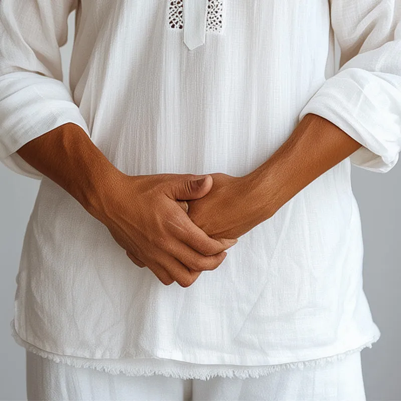 Men's Spring Simple Fashion Hollow Casual Sports Long Sleeve Shirt MTA1042D6P sold by Manly product image thumbnail 4