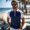 Men's Sports Casual Quick-Drying Short-Sleeved Polo Shirt MTA1045D5TO sold by Manly
