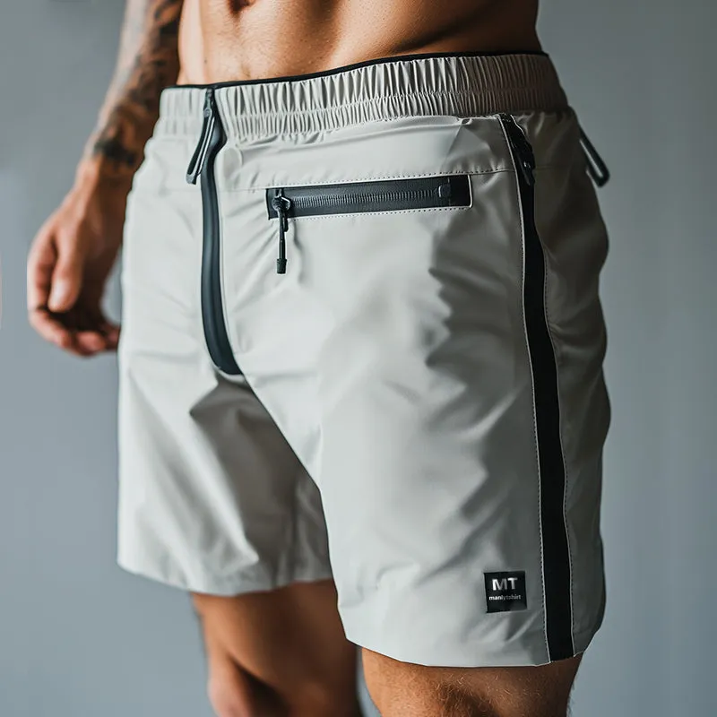 Men's Athleisure Quick-Drying Zippered Shorts MTA1006D8TO sold by Manly product image thumbnail 2