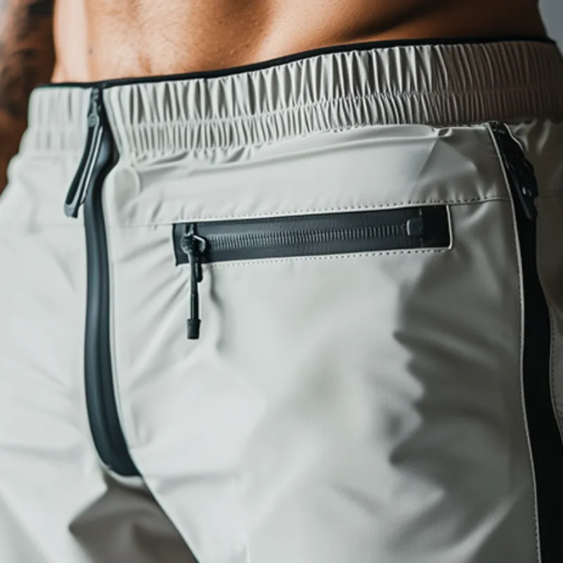 Men's Athleisure Quick-Drying Zippered Shorts MTA1006D8TO sold by Manly product image thumbnail 3