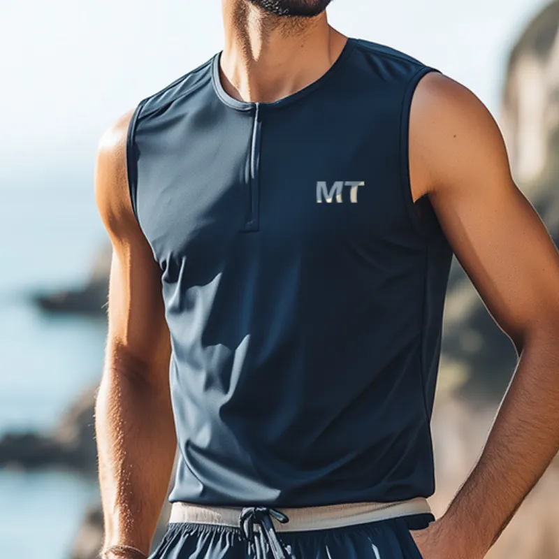 Men's Sports Casual Quick-Drying Tank Top Shorts Two-Piece Set MTA1092D0TO sold by Manly product image thumbnail 2