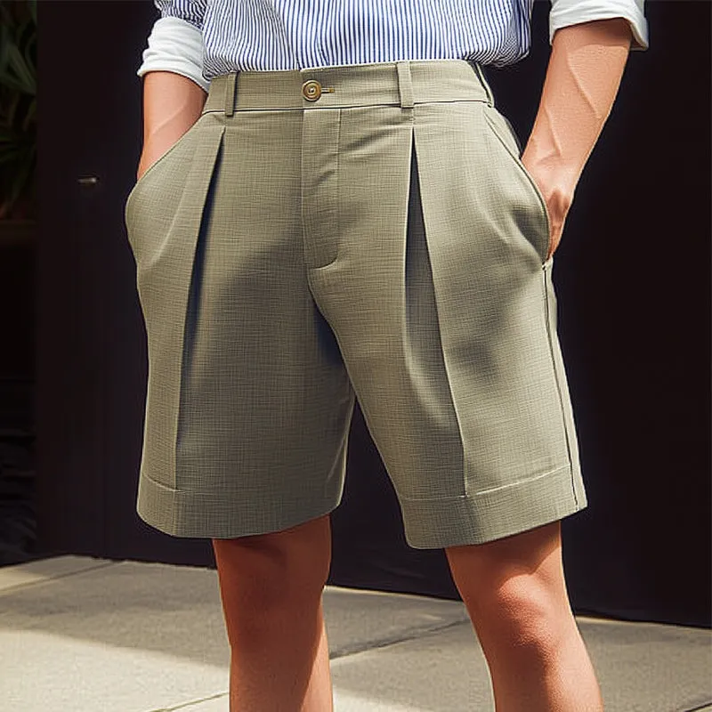 Men's Summer Basic Pleated Suit Shorts MTA1053D8U sold by Manly product image thumbnail 2