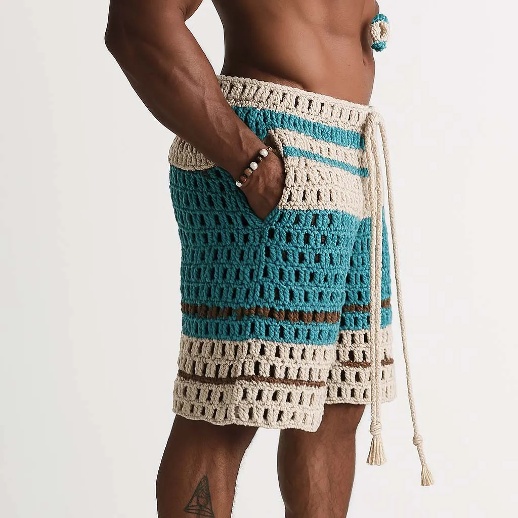 Men's Holiday Braided Beach Shorts MTA1061D7P sold by Manly product image thumbnail 5