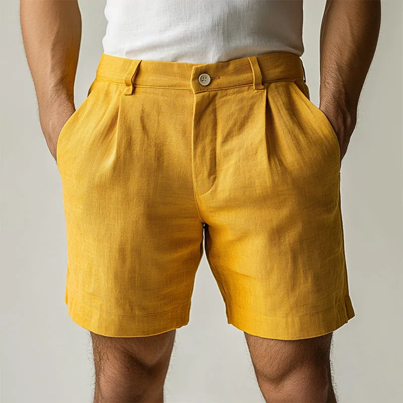 Men's Retro Casual Linen Shorts MTA0987D9TO sold by Manly product image thumbnail 2