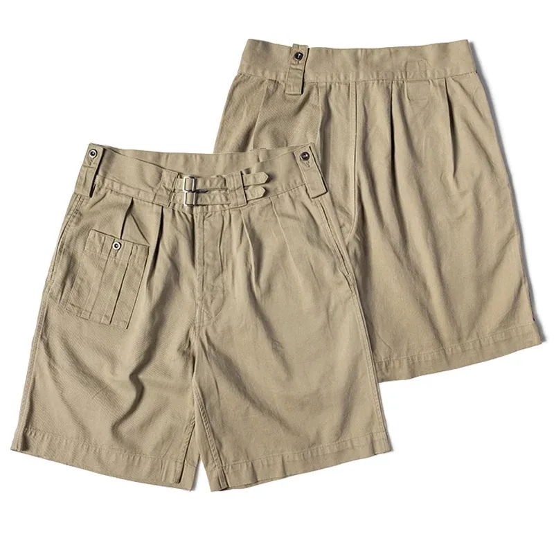 Men's Solid Color Cotton Multi-pocket Straight Cargo Shorts MTA1270D1Z sold by Manly product image thumbnail 4
