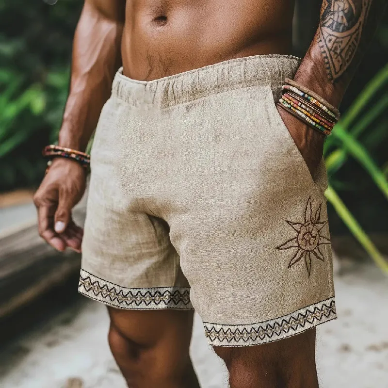 Men's Printed Casual Elastic Waist Shorts MTA1107D6X sold by Manly product image thumbnail 5