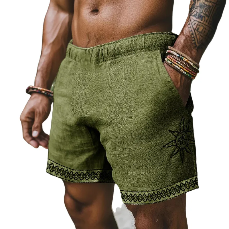 Men's Printed Casual Elastic Waist Shorts MTA1107D6X sold by Manly product image thumbnail 4