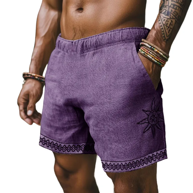 Men's Printed Casual Elastic Waist Shorts MTA1107D6X sold by Manly product image thumbnail 3