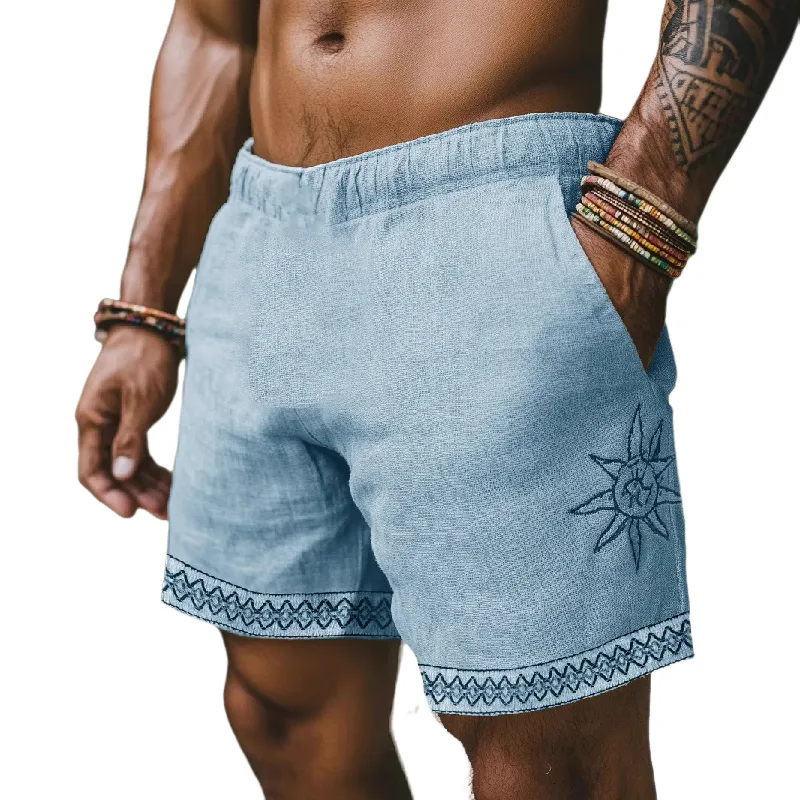 Men's Printed Casual Elastic Waist Shorts MTA1107D6X sold by Manly product image thumbnail 2