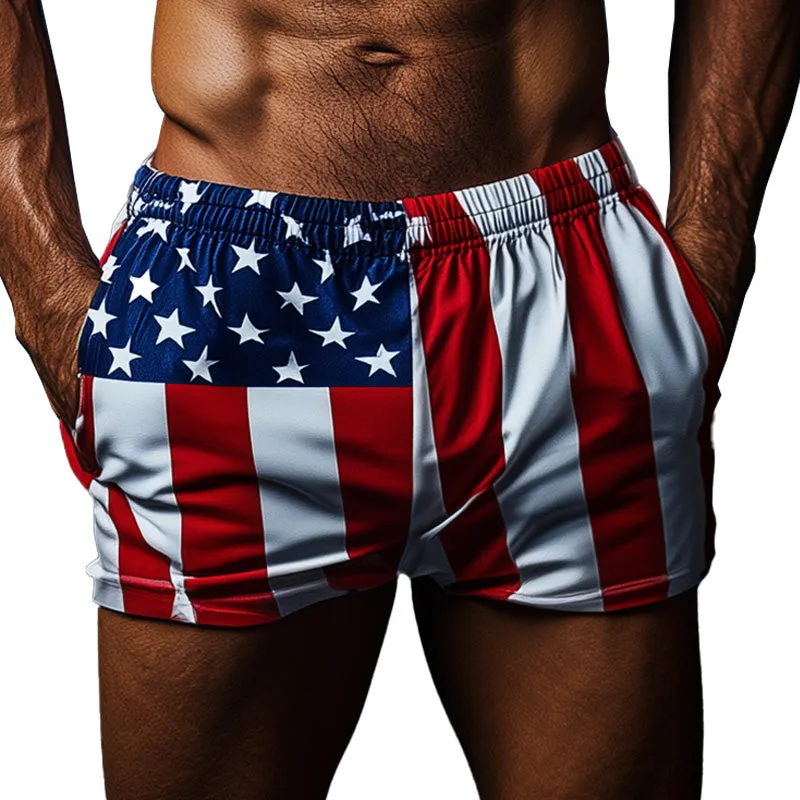 Men's Spring Fashion Vintage Print Beach Shorts MTA1187D3P sold by Manly