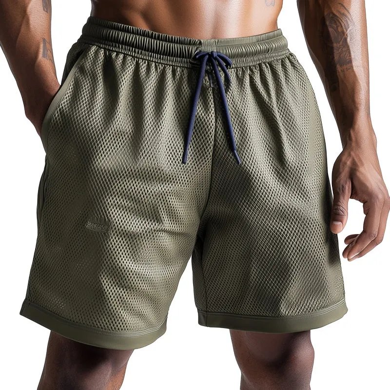 Men's Spring Fashion Mesh Fabric Breathable Comfort Shorts MTA1170D3P sold by Manly