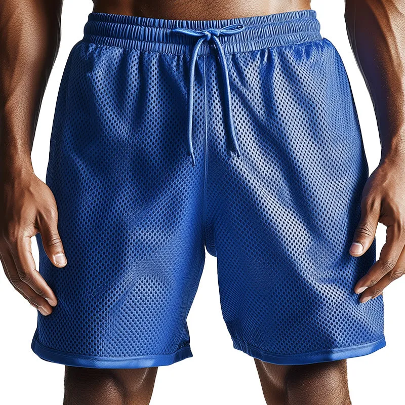 Men's Spring Fashion Mesh Fabric Breathable Comfort Shorts MTA1163D5P sold by Manly