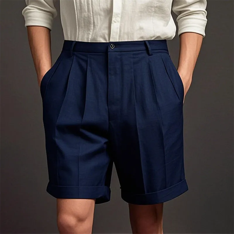 Men's stylish simple solid color cotton and linen casual sports shorts MTA1470D9P sold by Manly product image thumbnail 2