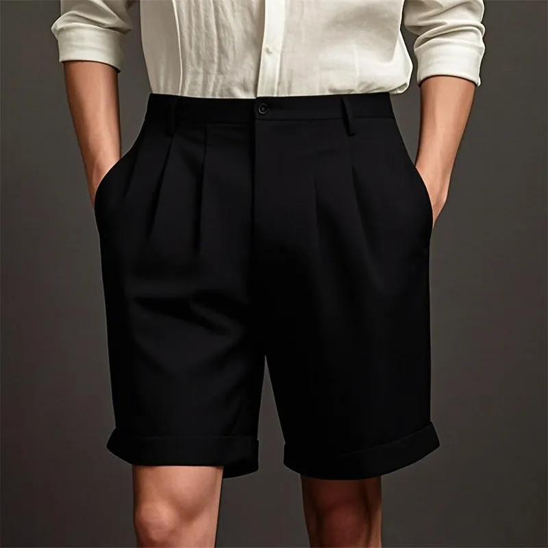 Men's stylish simple solid color cotton and linen casual sports shorts MTA1470D9P sold by Manly product image thumbnail 4