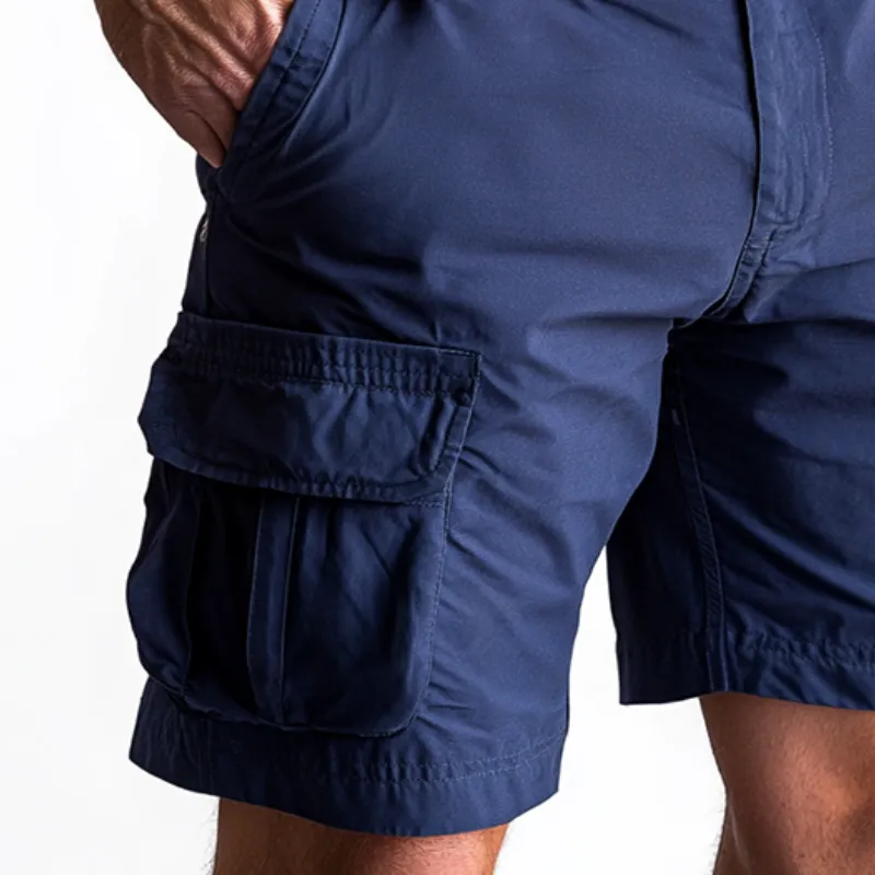 Men's Casual Solid Color Multi-Pocket Outdoor Cargo Shorts MTA1556D0TO sold by Manly product image thumbnail 2