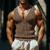 Men's Casual Deep V Neck Slim Fit Knit Tank Top MTA0940D4M sold by Manly