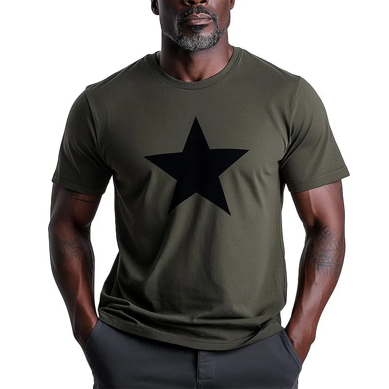 Men's Summer Fashion Printed Comfortable Breathable Short Sleeve T-shirt MTA1536D7P sold by Manly