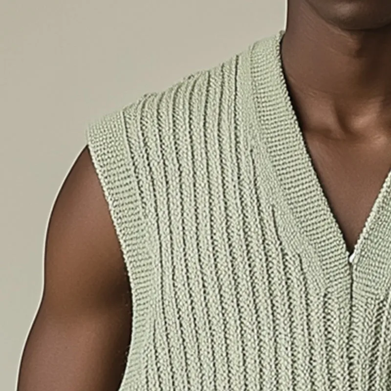 Men's Summer Fashion Simple Woven Vest MTA1527D2P sold by Manly product image thumbnail 4