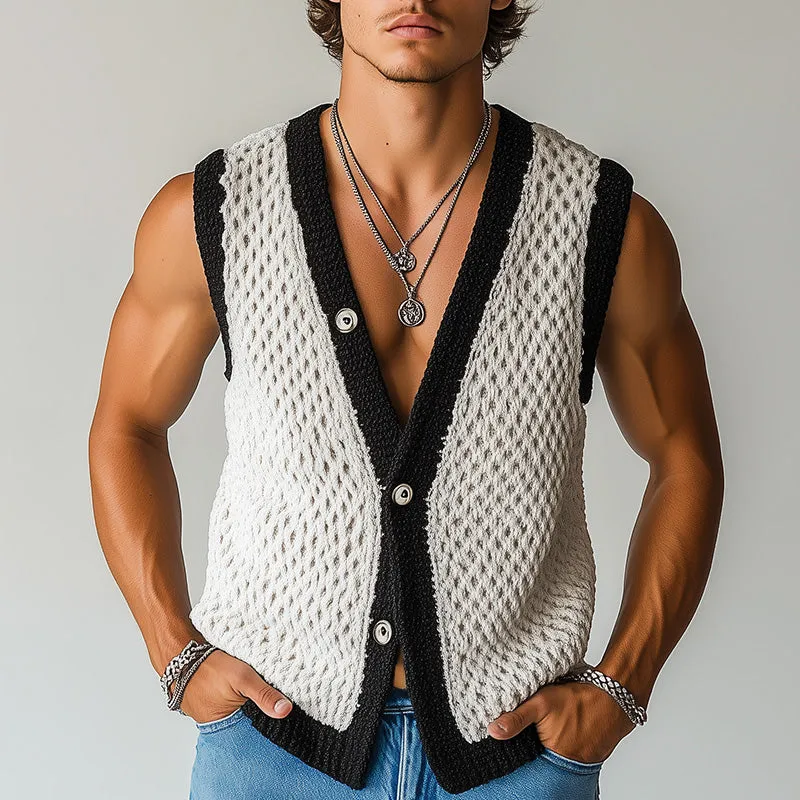 Men's Summer Fashion Simple Elegant Woven Vest MTA1506D8P sold by Manly product image thumbnail 2