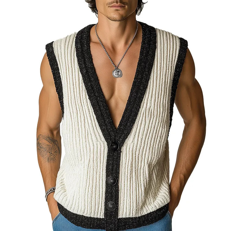 Men's Summer Fashion Simple Elegant Woven Vest MTA1553D6P sold by Manly