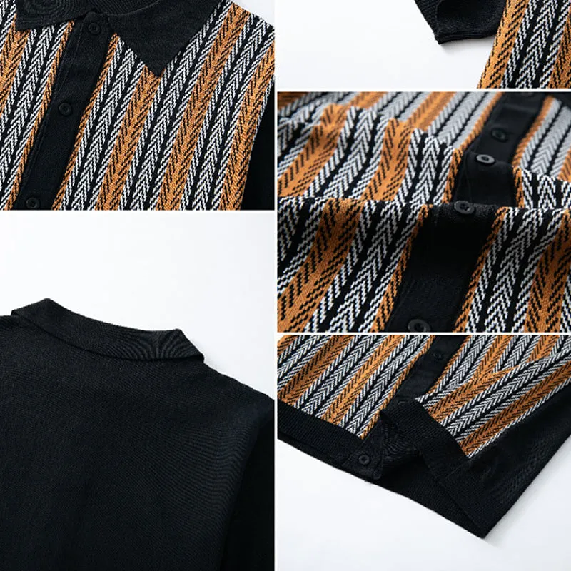 Men's Casual Knitted Short Sleeve POLO Shirt MTA1488D0X sold by Manly product image thumbnail 5