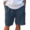 Men's Cotton And Linen Loose Beach Shorts MTA1116D7X sold by Manly