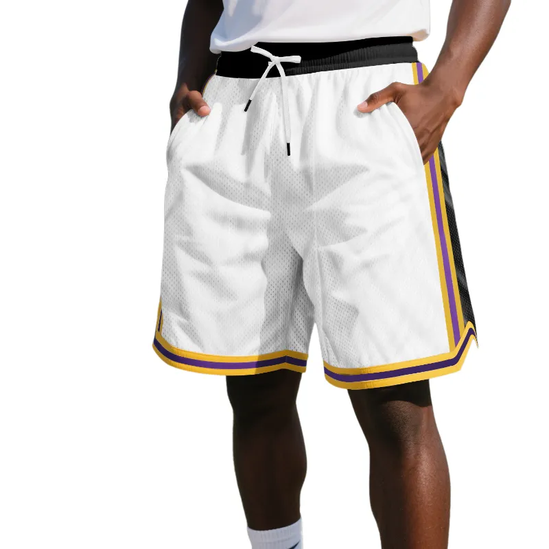 Men's Sports Contrast Color Elastic Shorts MTA1496D6X sold by Manly