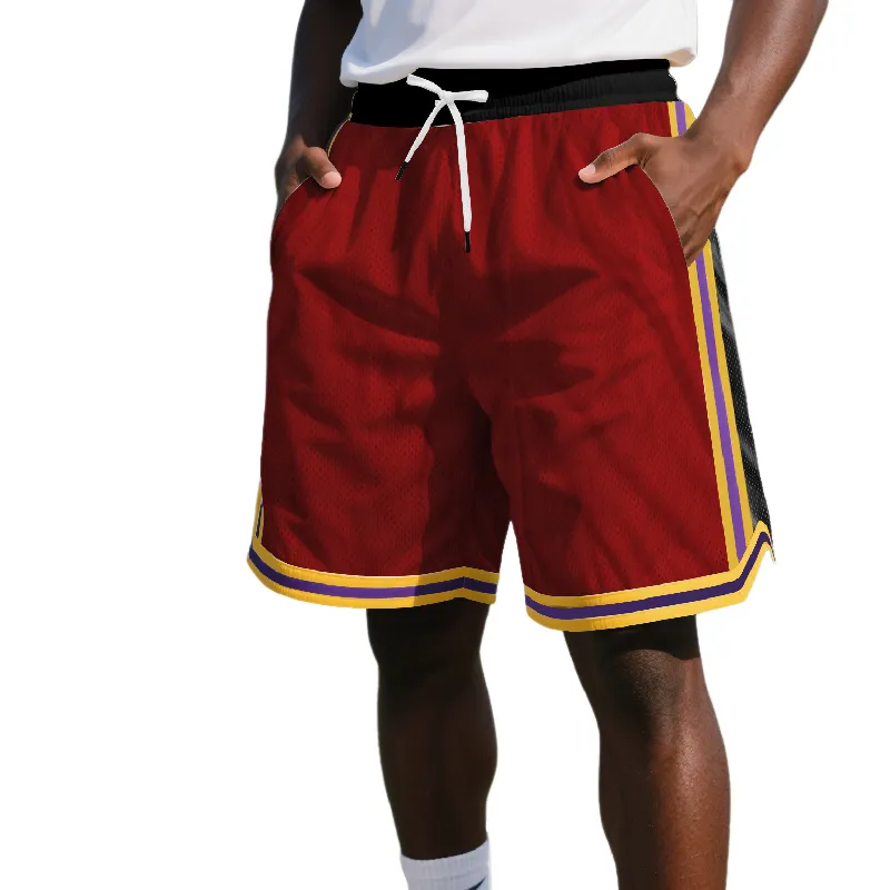 Men's Sports Contrast Color Elastic Shorts MTA1496D6X sold by Manly product image thumbnail 3