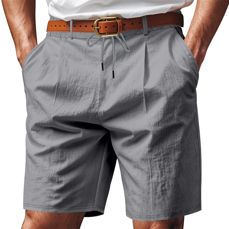 Men's Casual Solid Color Shorts (Belt Not Included) MTA1412D2X sold by Manly