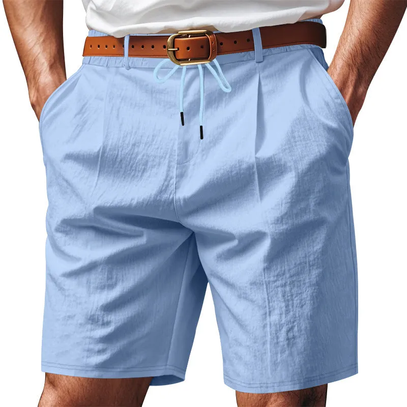Men's Casual Solid Color Shorts (Belt Not Included) MTA1412D2X sold by Manly product image thumbnail 5
