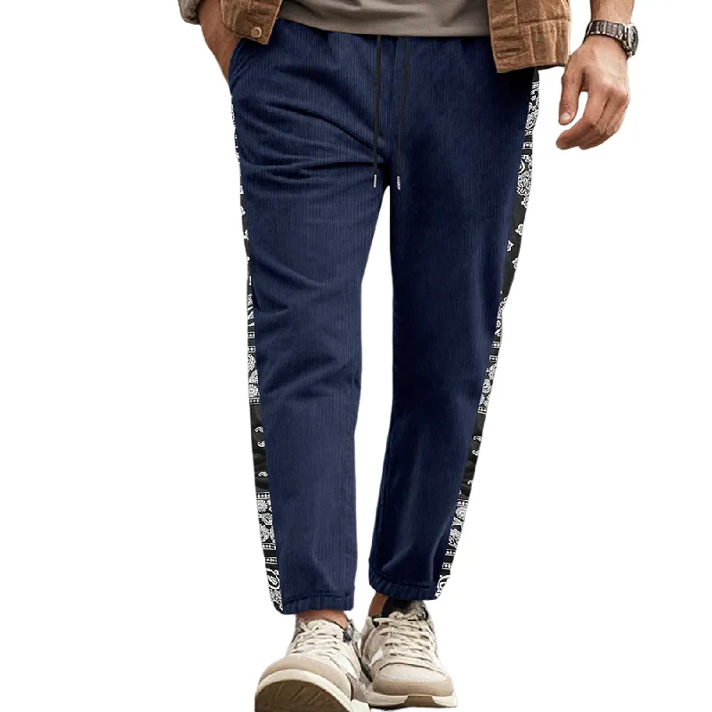 Men's Contrast Corduroy Casual Pants MTA1415D3X sold by Manly product image thumbnail 4