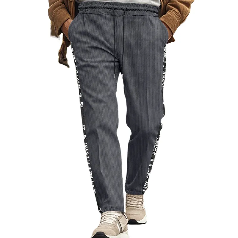 Men's Contrast Corduroy Casual Pants MTA1415D3X sold by Manly product image thumbnail 3