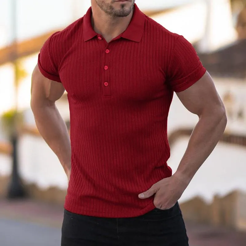 Men's Solid Striped Stretch Polo Shirt 91758419Z sold by Manly product image thumbnail 5